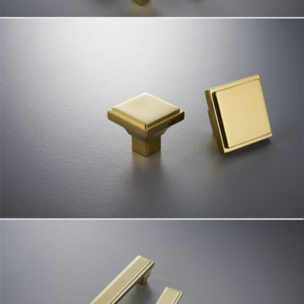 Tay nắm tủ đồng vàng hiện đại kiểu Ý L3054