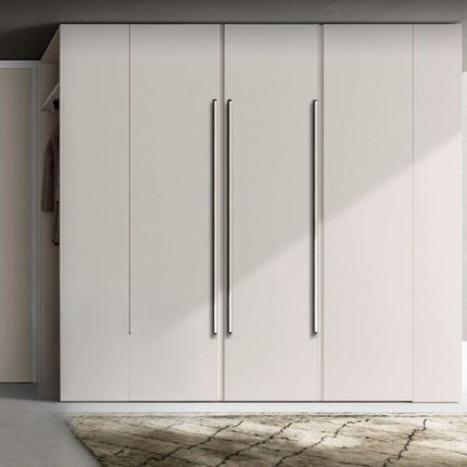 Tay nắm tủ hợp kim kẽm bọc da màu trắng ALS611-A