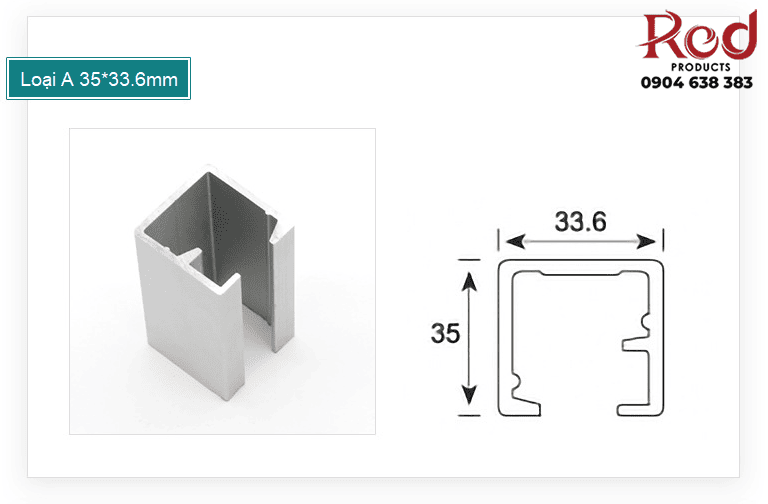 Ray trượt trên cho cửa lùa cách gập DFL-V044A 5