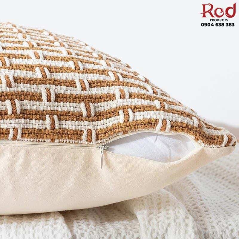 Áo gối tựa lưng jacquard họa tiết thủ công PCH7718 3