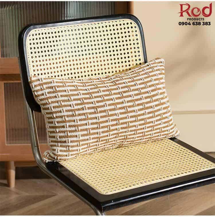 Áo gối tựa lưng jacquard họa tiết thủ công PCH7718 6