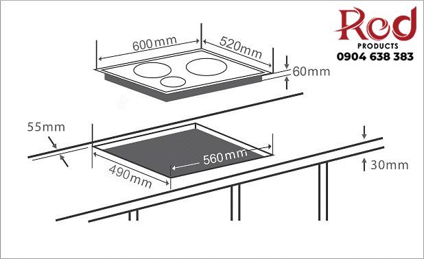 Bếp điện từ 3 vùng nấu Chef's EH-IH535 4