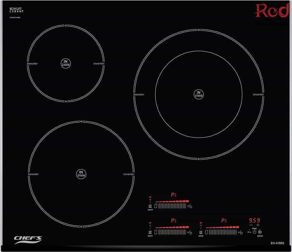 Bếp điện từ 3 vùng nấu Chef's EH-IH555 2