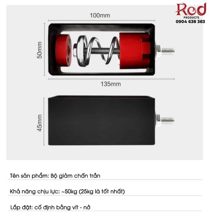 Phụ kiện giảm chấn lò xo lắp đặt tấm tiêu âm GH005 10