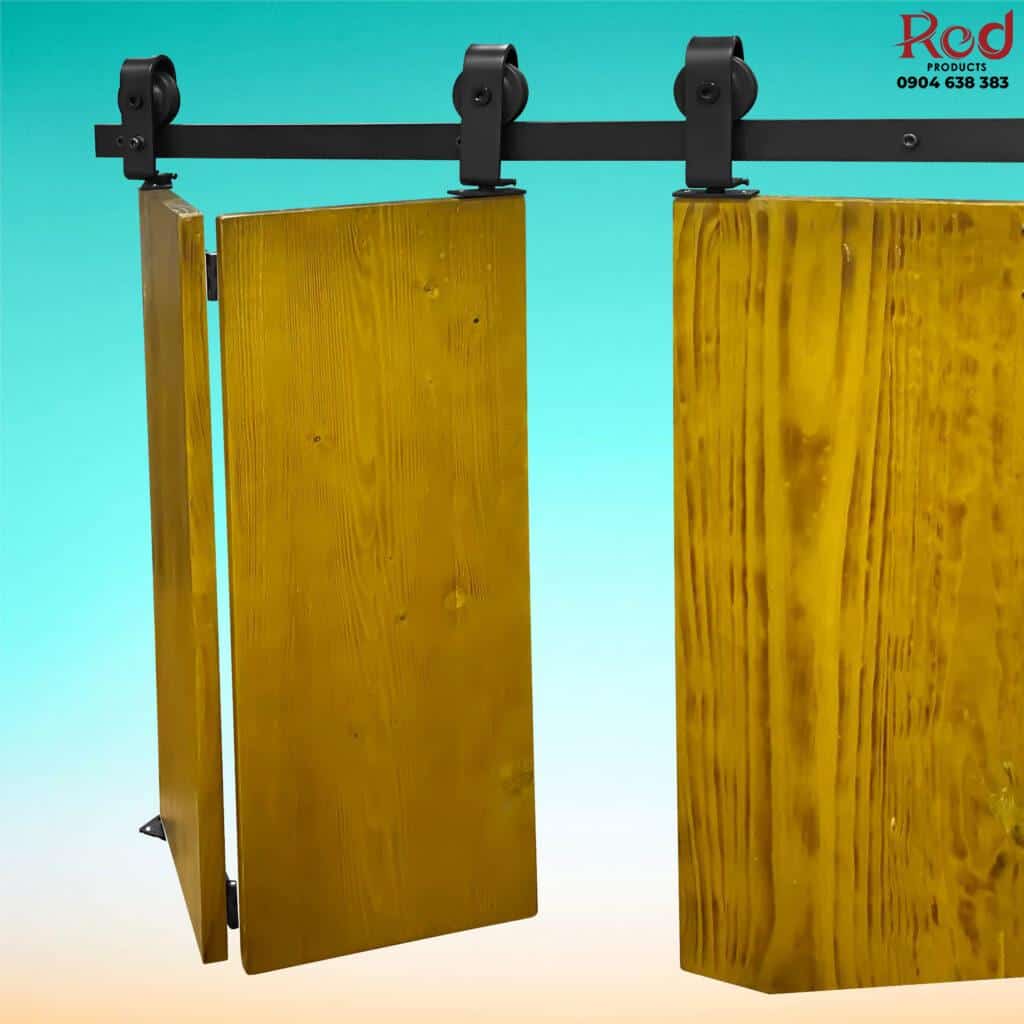 Ray trượt cửa lùa barn door cánh xếp Đôi bi-folding RT861 5