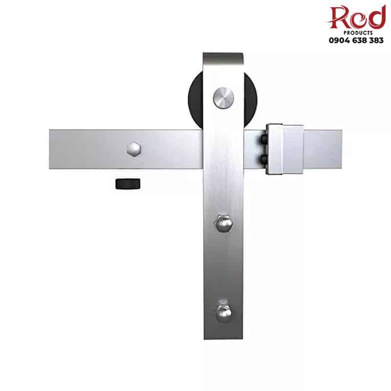 Ray trượt cửa lùa barn door cánh phẳng đơn màu bạc RT8275 10