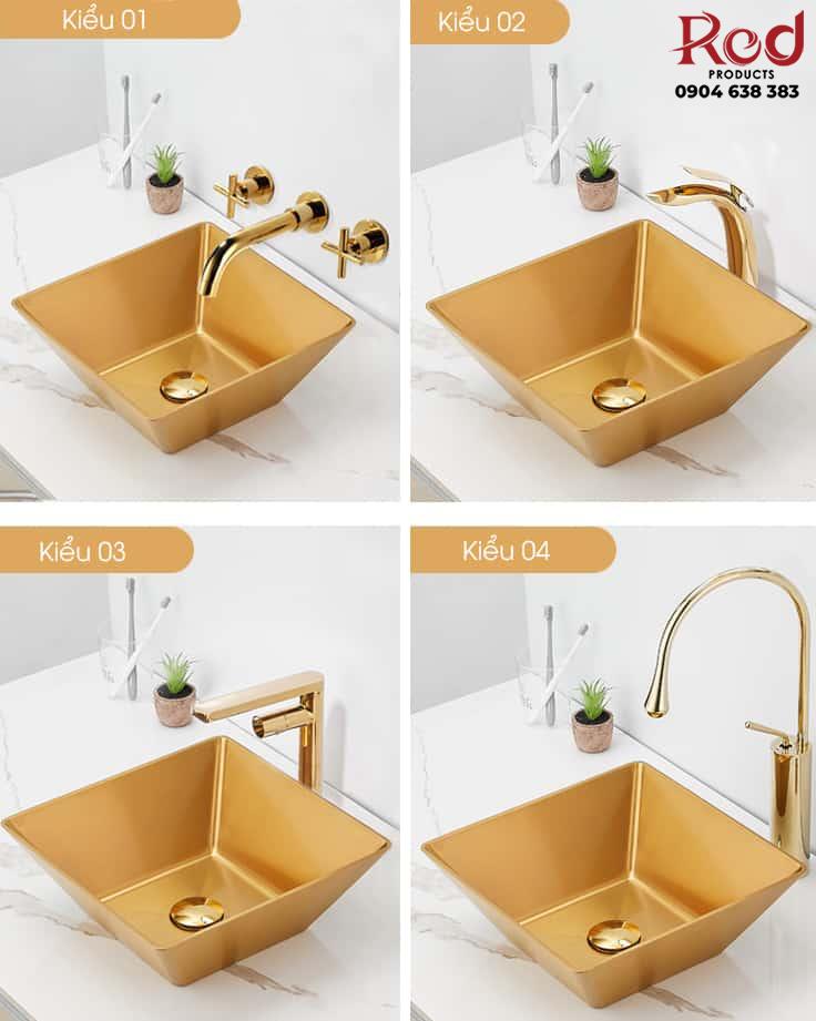 Bộ vòi lavabo nóng lạnh bằng inox SX2354 10