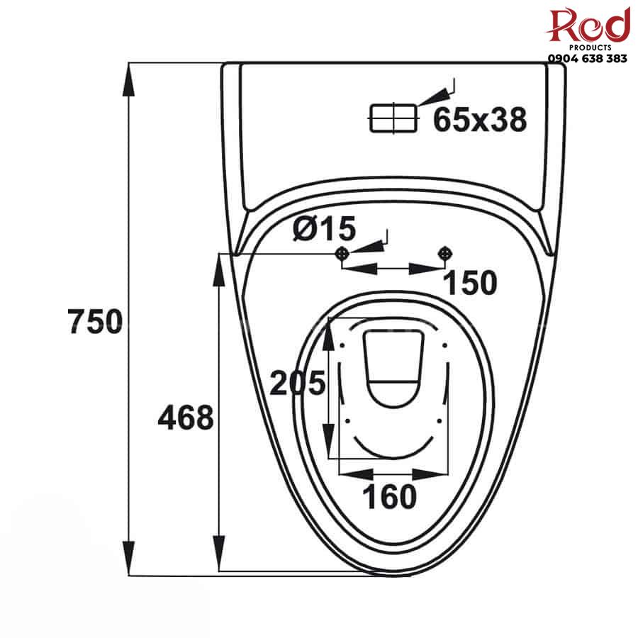 Bồn cầu 1 khối cao cấp Iconic Hafele 588.79.400 6