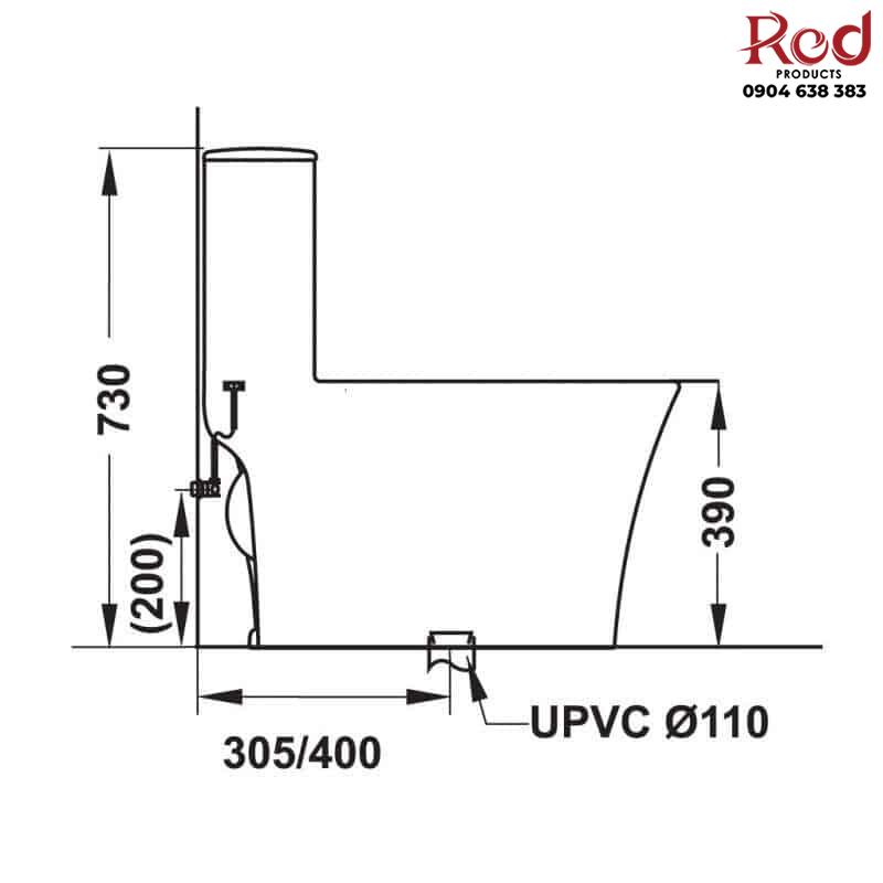 Bồn cầu 1 khối cao cấp Sapporo Hafele 588.79.407 6