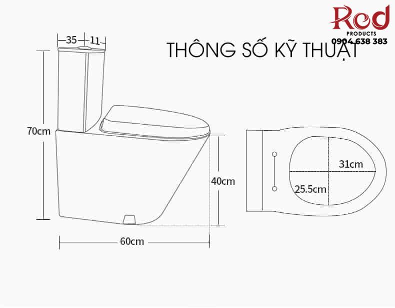 Bồn cầu 1 khối tựa lưng bằng thép không gỉ SX6129 11