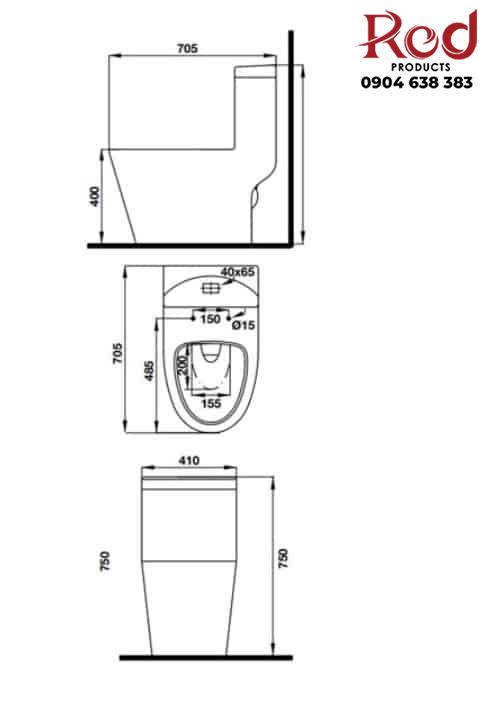 Bồn cầu 1 khối tựa lưng cao cấp Iconic Hafele 588.79.402 6