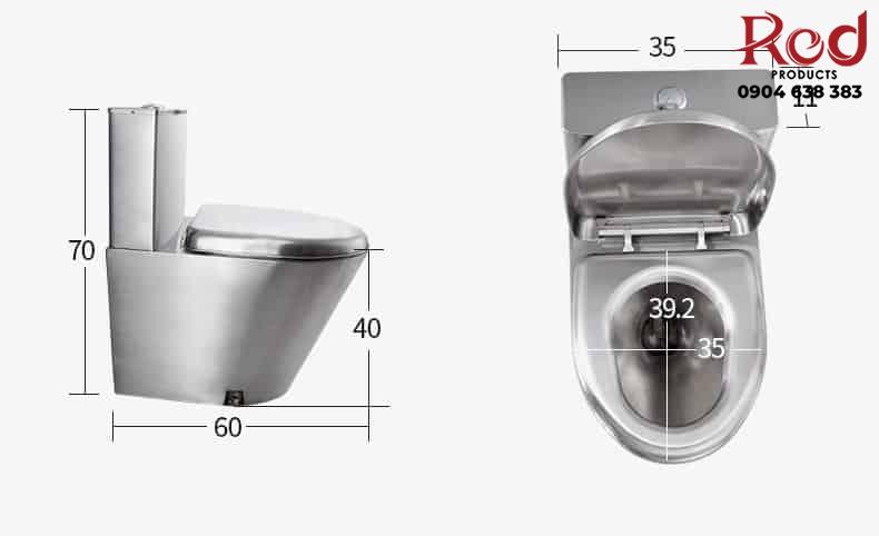 Bồn cầu 1 khối tựa lưng inox cao cấp SX3622 10