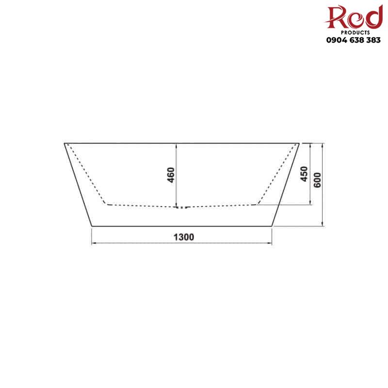 Bồn tắm Nagoya hình chữ nhật 1700 Hafele 588.99.610 7