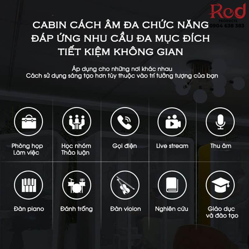 Phòng cách âm họp online nghe điện thoại FLS.BLF05 14