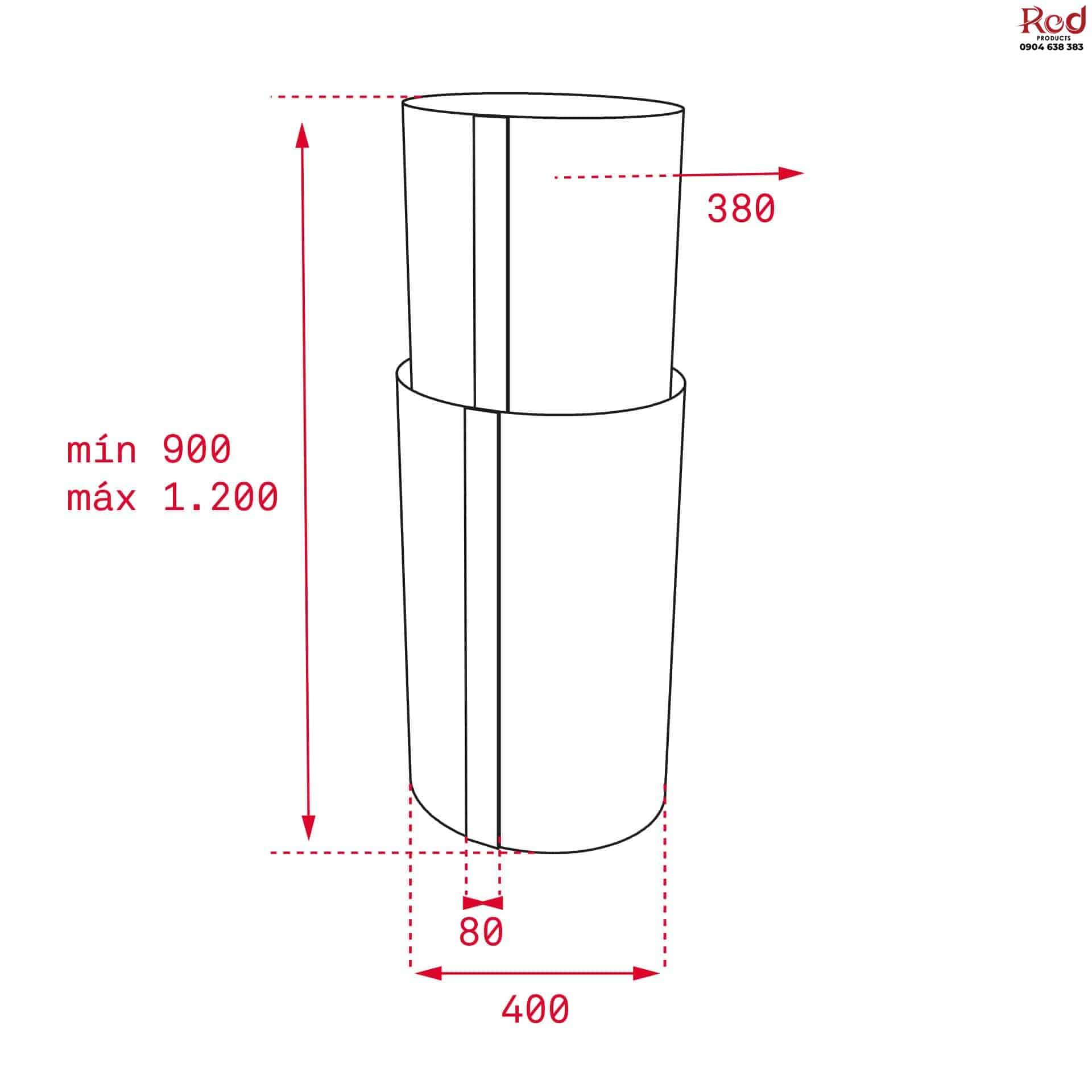 Máy hút mùi đảo dạng ống Teka CC 485 ISLA 5