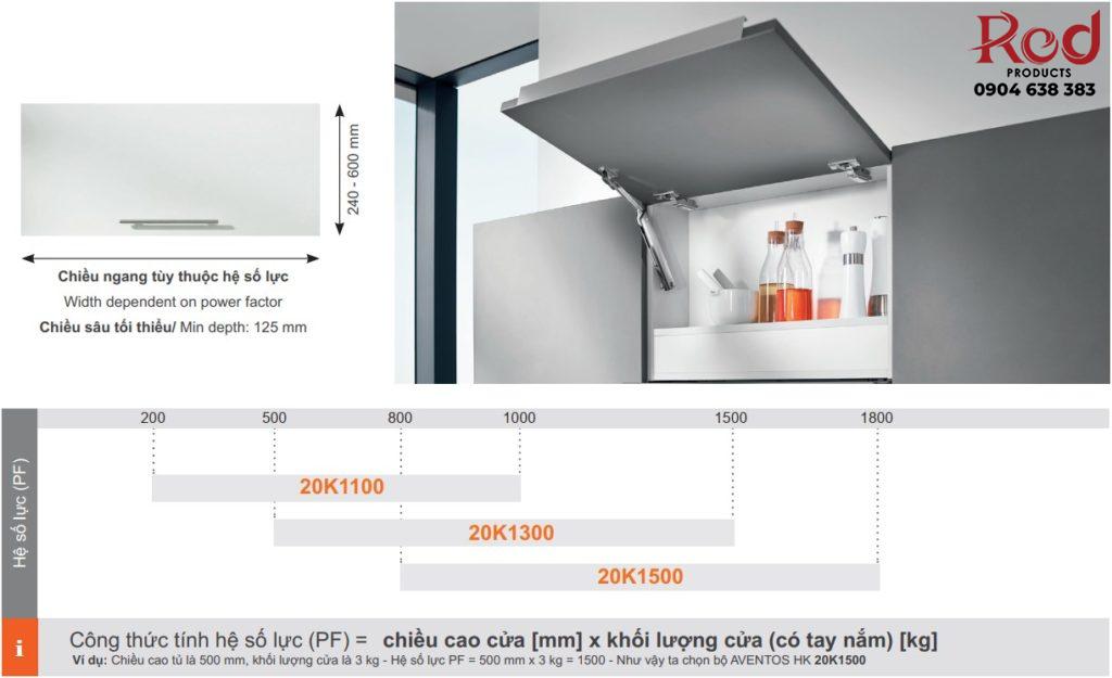 Tay nâng Blum Aventos HK-XS TIP-ON 20K100T 1