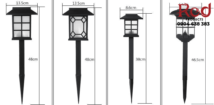 Cột đèn sân vườn năng lượng mặt trời A373 15