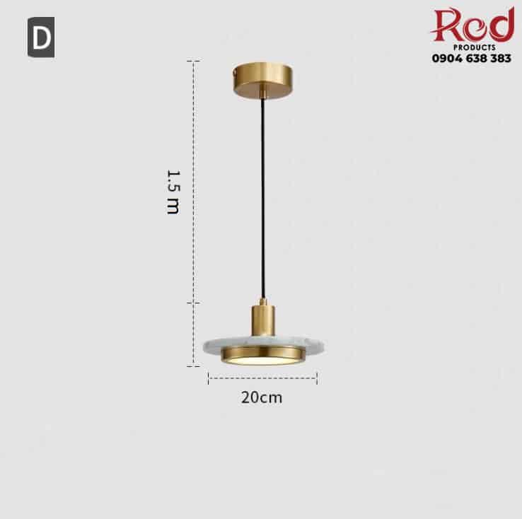 Đèn thả trần hiện đại bằng đá cẩm thạch HLNDD012D 6