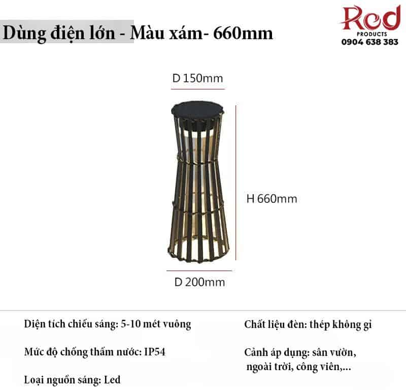 Đèn bãi cỏ trang trí cảnh quan sân vườn BK0047 11