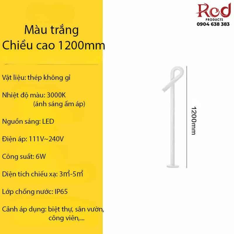 Đèn cắm cỏ gậy móc cao chiếu sáng sân vườn C066 16