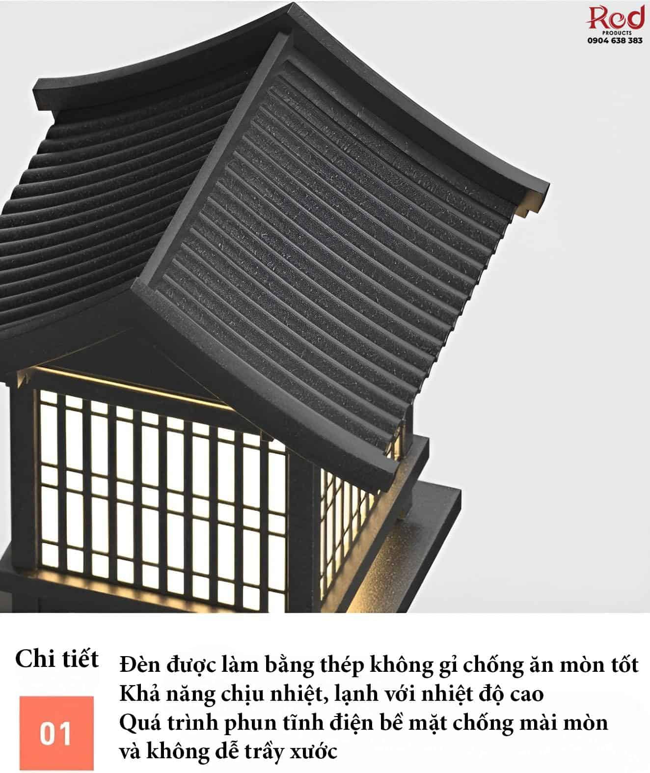 Đèn cột chiếu sáng lối đi phong cách cổ điển C3037 12