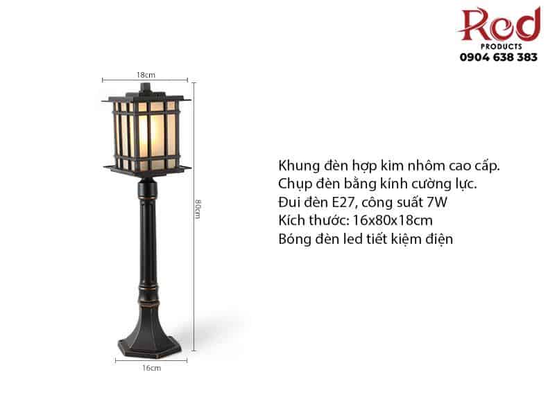 Đèn cột chiếu sáng lối đi sân vườn kiểu Á Đông SD6701 13