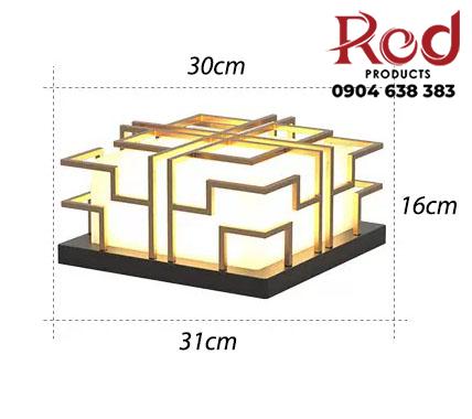 Đèn cột trụ trang trí sân vườn phong cách Á Đông C3048 15