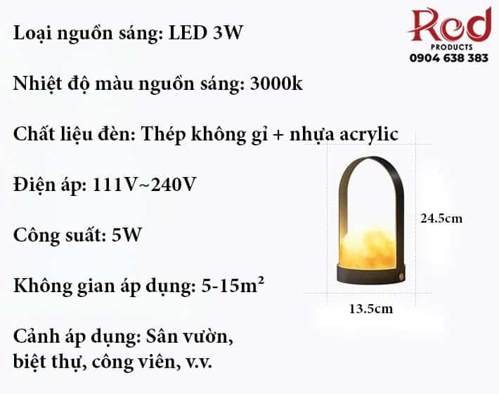 Đèn để bàn cắm trại trang trí mặt trăng C3094 20