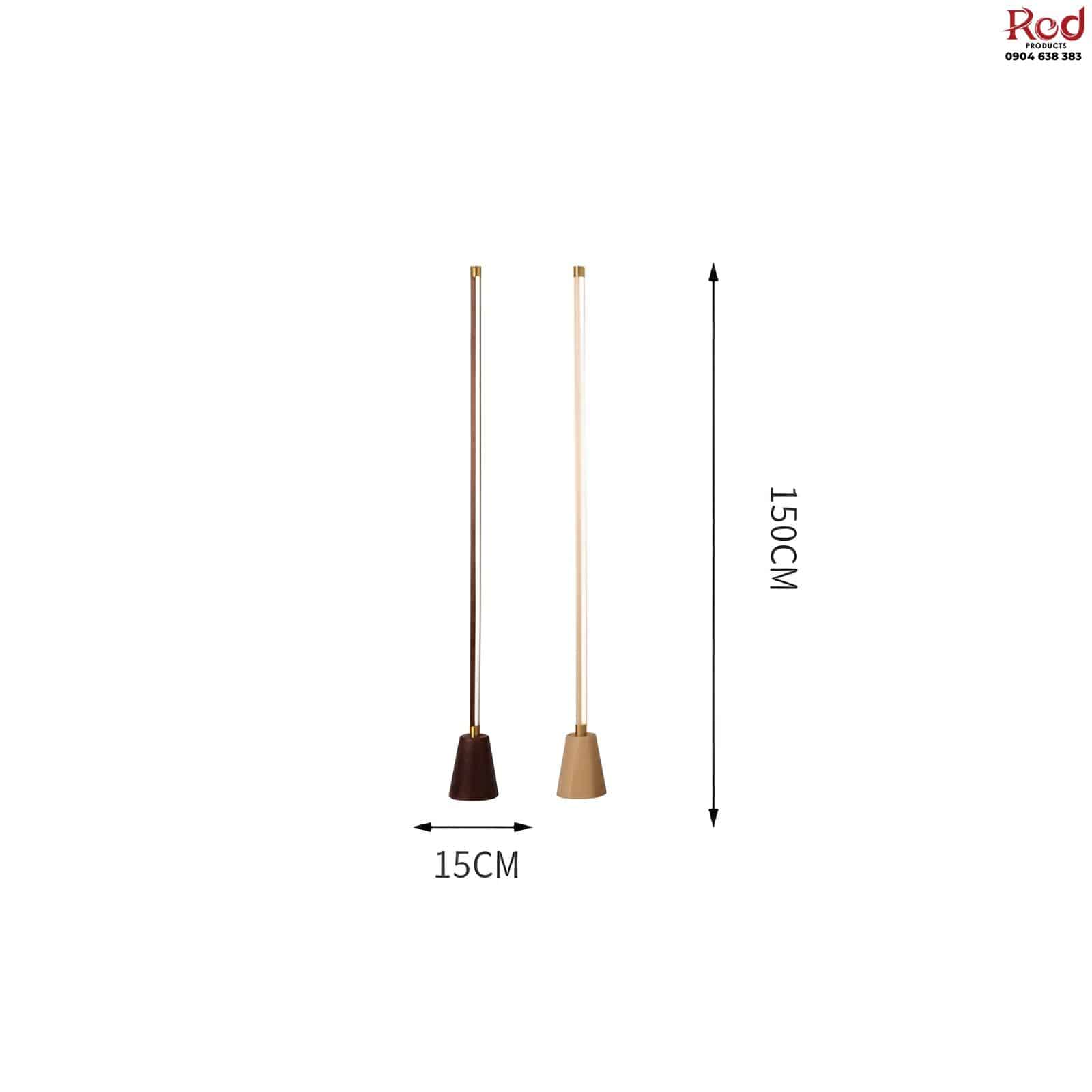 Đèn đứng sàn dọc bằng gỗ tối giản H8954 8