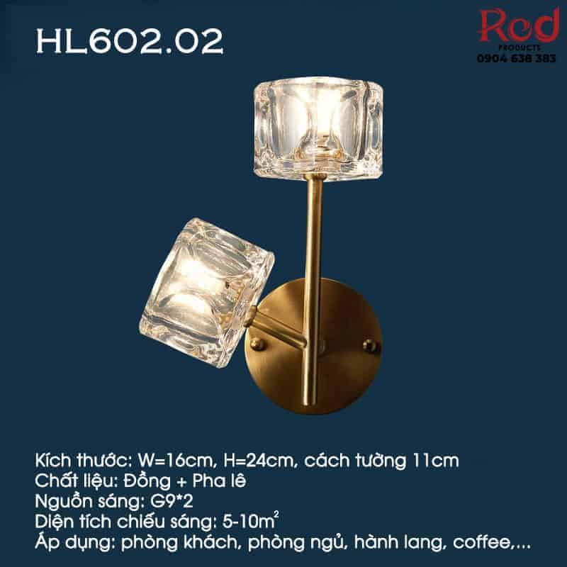 Đèn gắn tường đầu giường hành lang hiện đại HL602 24