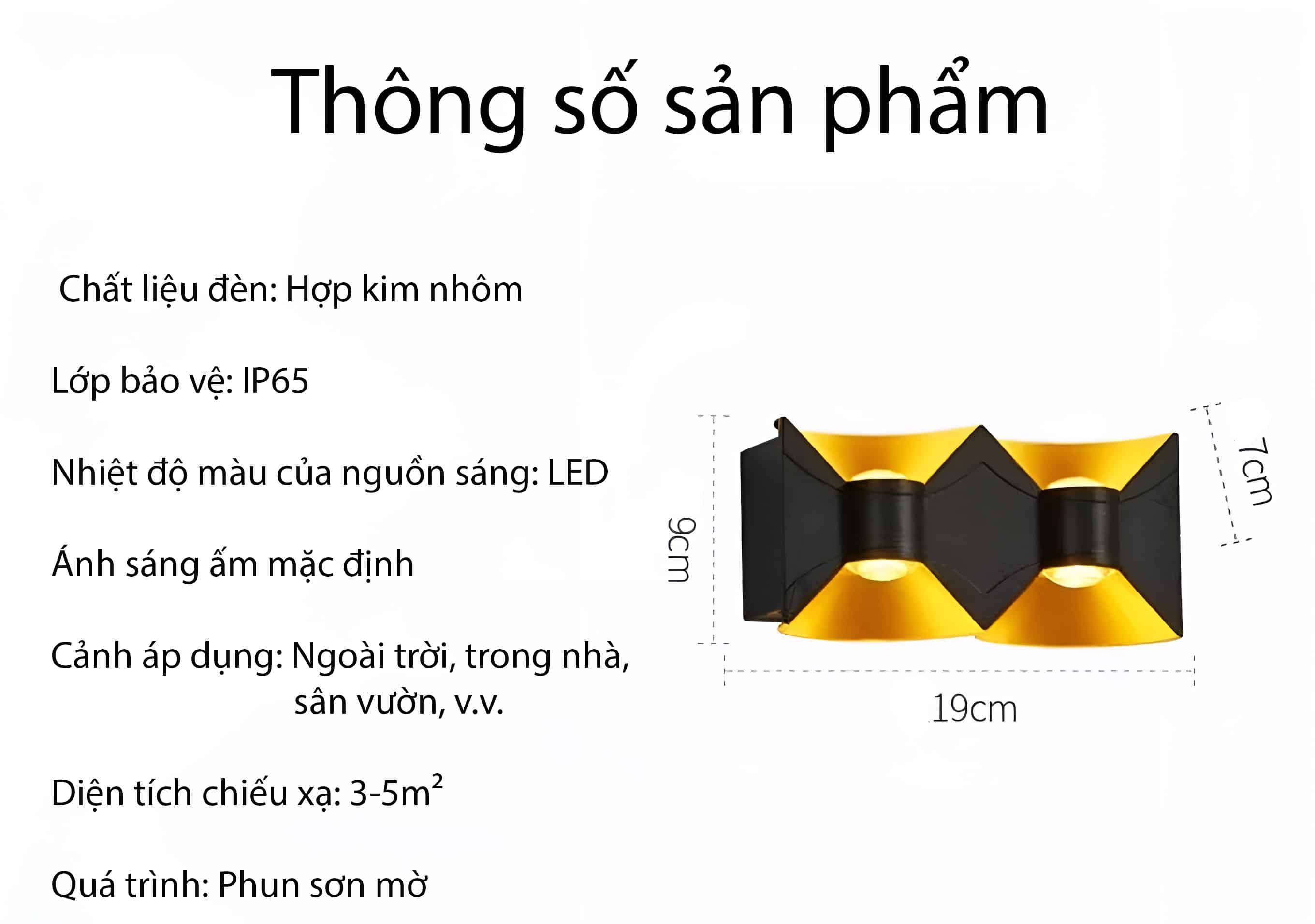 Đèn hắt tường chiếc nơ xinh xắn YL9026 9