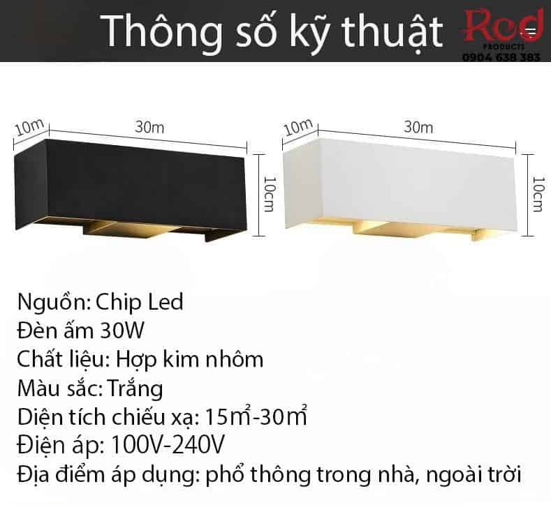 Đèn hắt tường hình hộp chữ nhật độc đáo YY8123 10