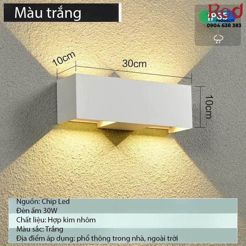 Đèn hắt tường hình hộp chữ nhật độc đáo YY8123 11