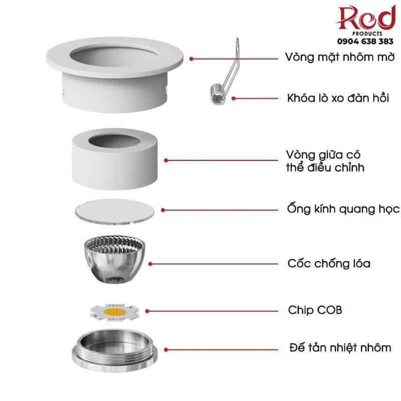 Đèn LED âm trần COD 1W 3W hiện đại FD8428 10