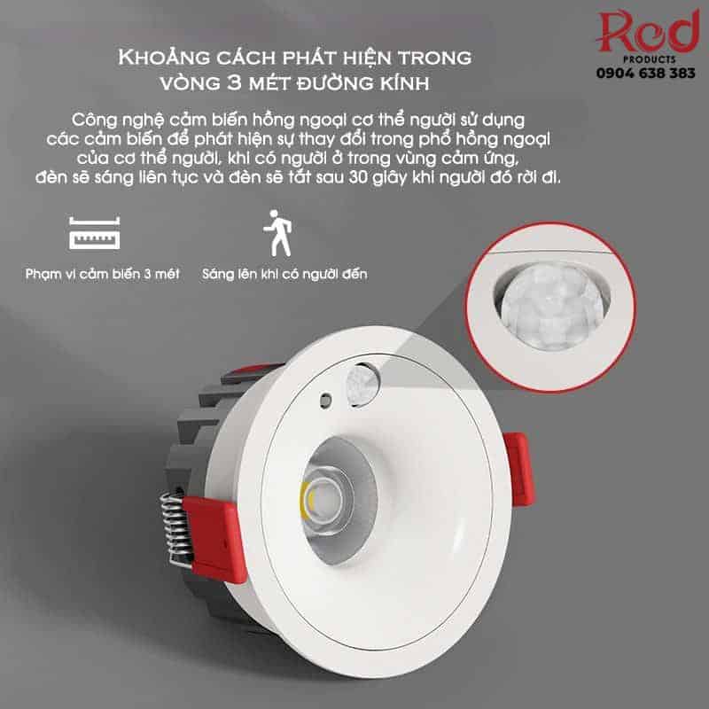 Đèn LED âm trần sâu lòng cảm biến chuyển động FD3431 9