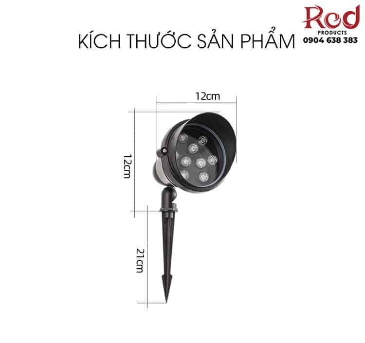 Đèn led cắm cỏ chiếu rọi sân vườn ngoài trời ZSD001 11