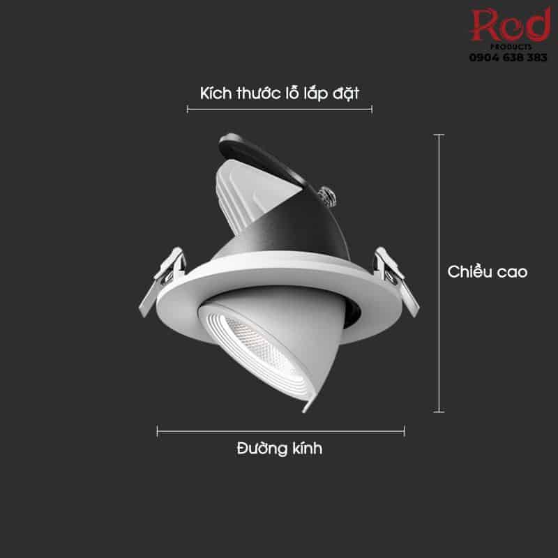 Đèn LED COB âm trần điều chỉnh xoay tiện lợi FD9424 19