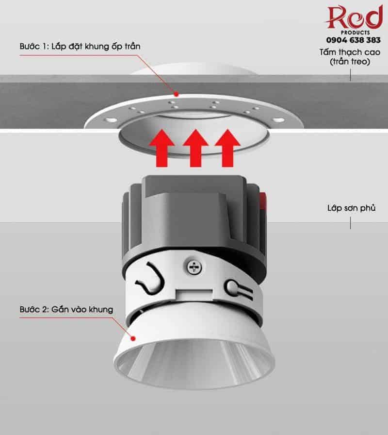 Đèn LED COB âm trần sâu lòng 7W 10W 12W FD4497 13