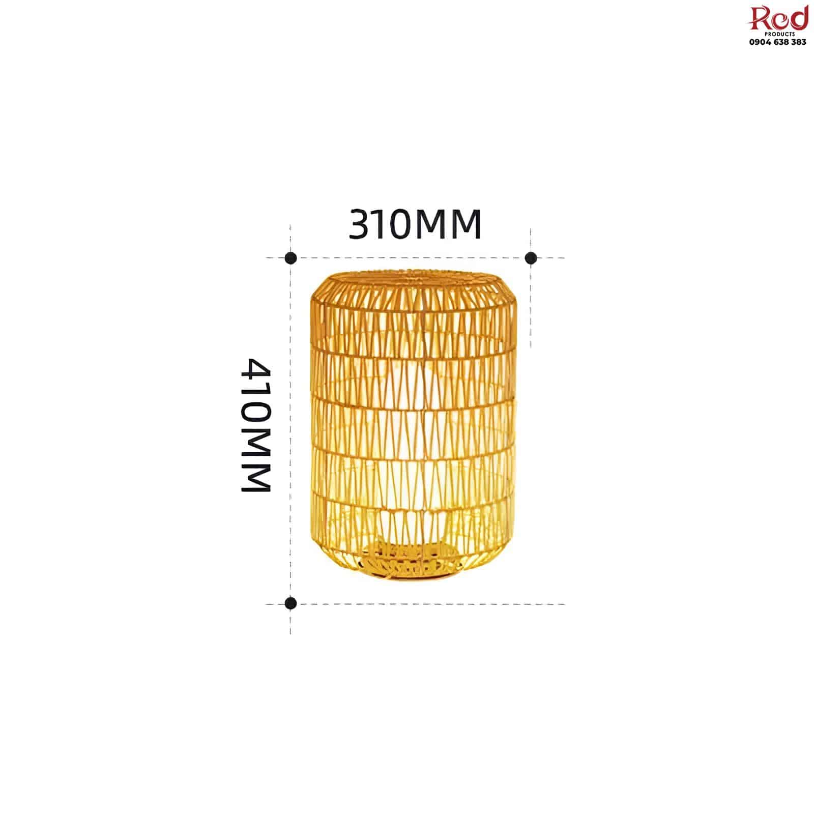 Đèn led đan mây hình trụ trang trí sân vườn AL6726 14