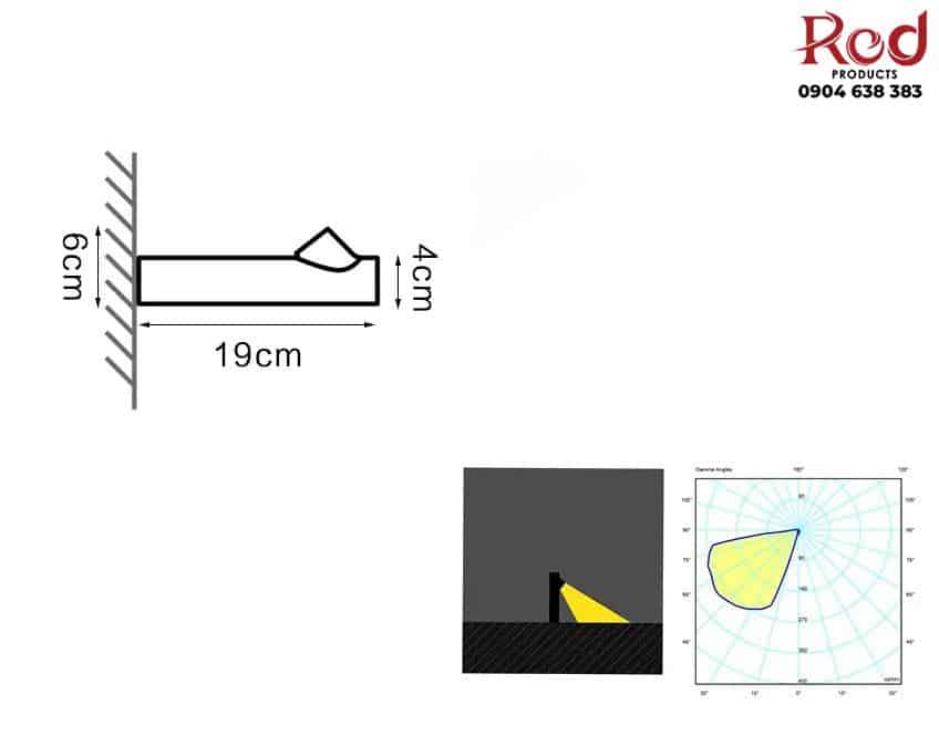 Đèn LED gắn tường sân vườn hình cây tre KE1078 12