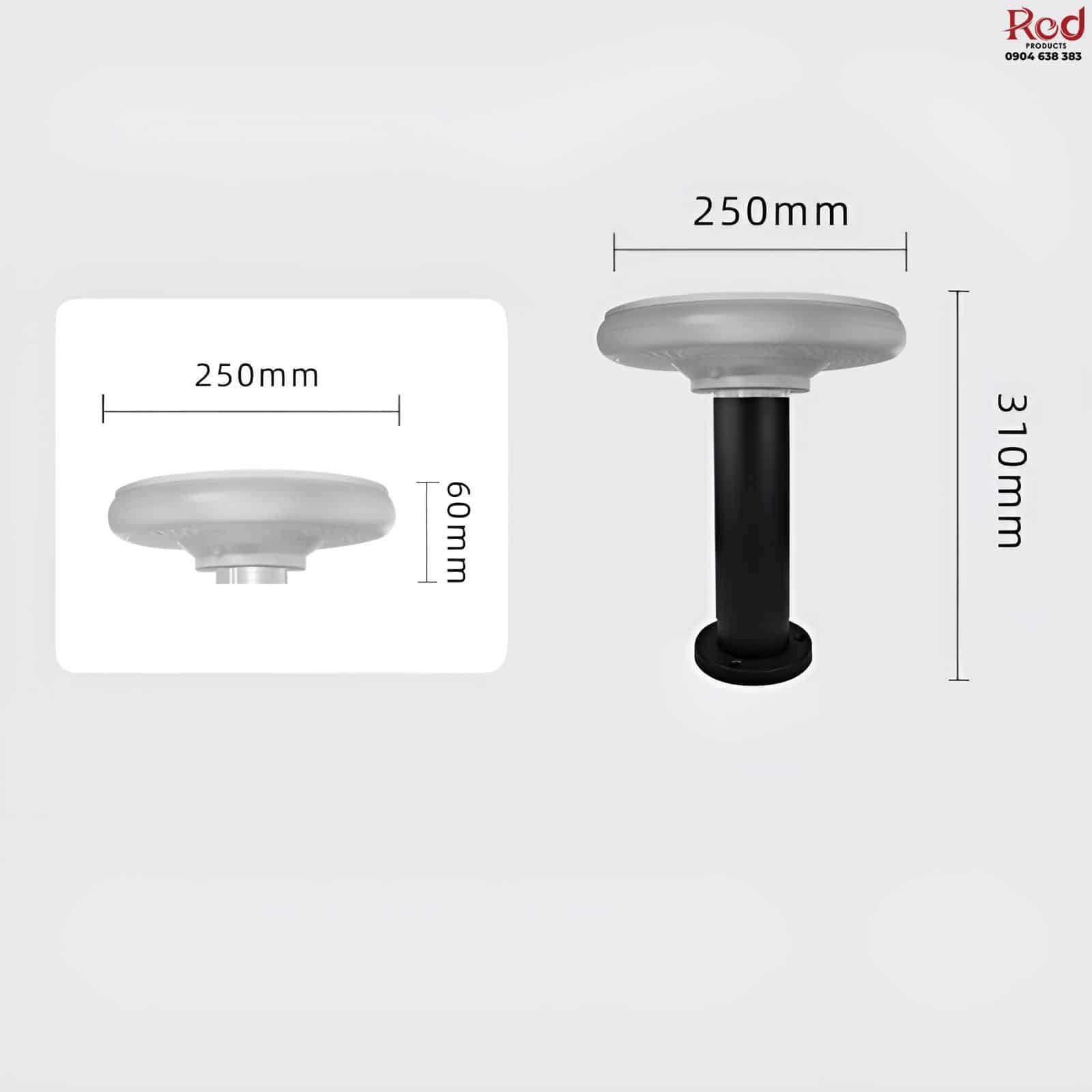 Đèn LED hình tròn năng lượng mặt trời BE1711 14