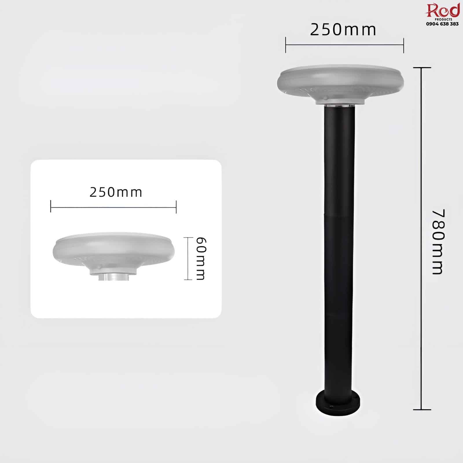 Đèn LED hình tròn năng lượng mặt trời BE1711 16