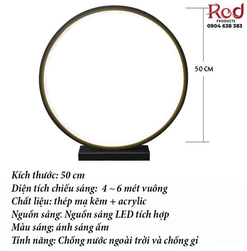 Đèn led khung tròn trang trí sân vườn ZS6847 15