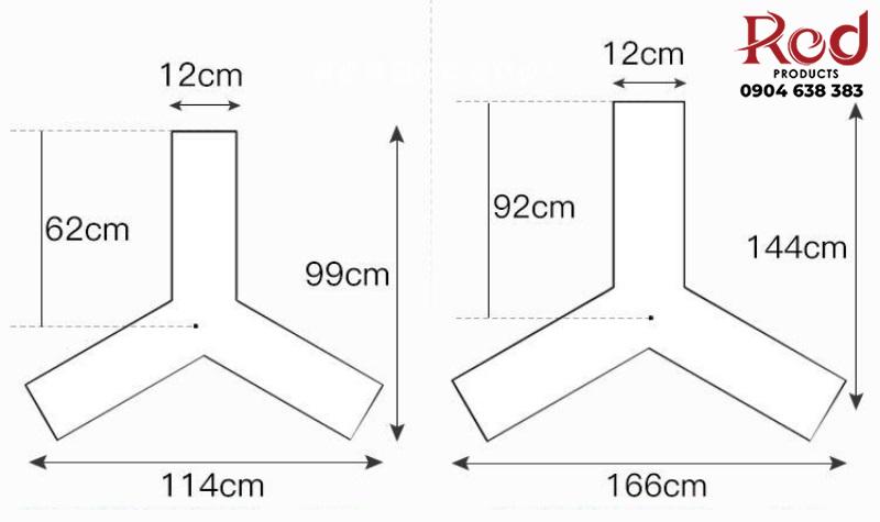 Đèn LED thả trần trang trí phòng tập yoga chữ Y YX001 28