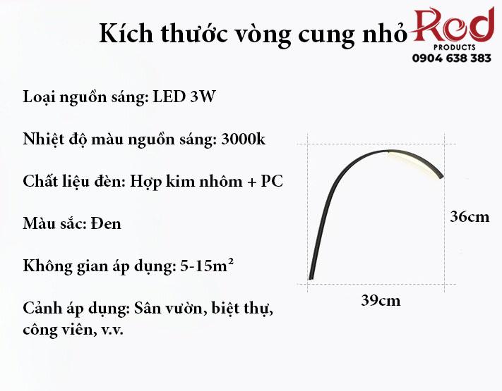 Đèn led vòng cung trang trí hồ bơi công viên C3072 11