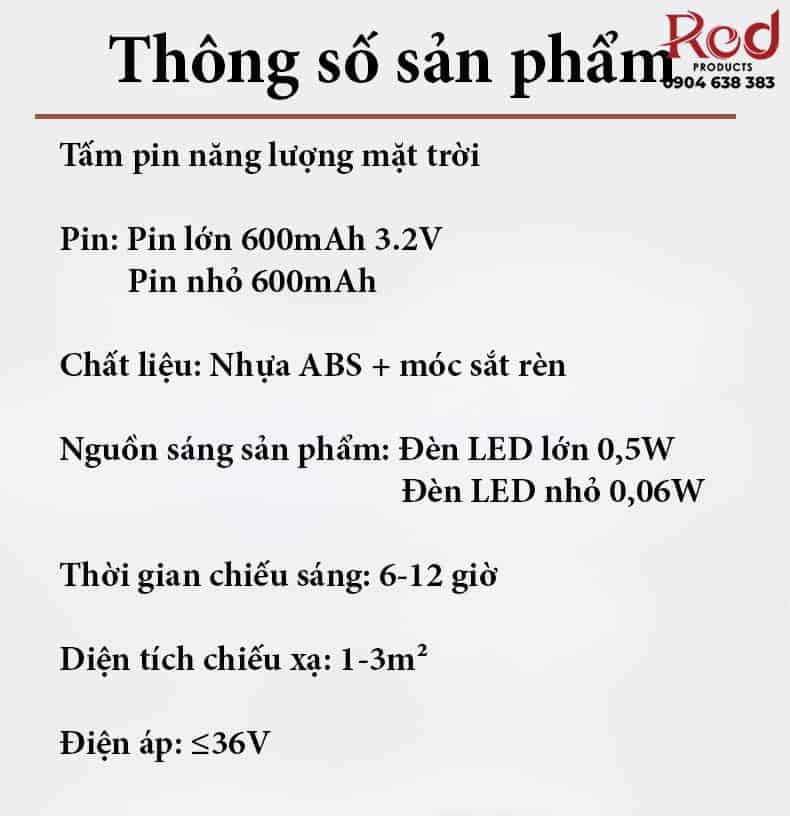 Đèn lồng treo cổ điển năng lượng mặt trời YF7034 16