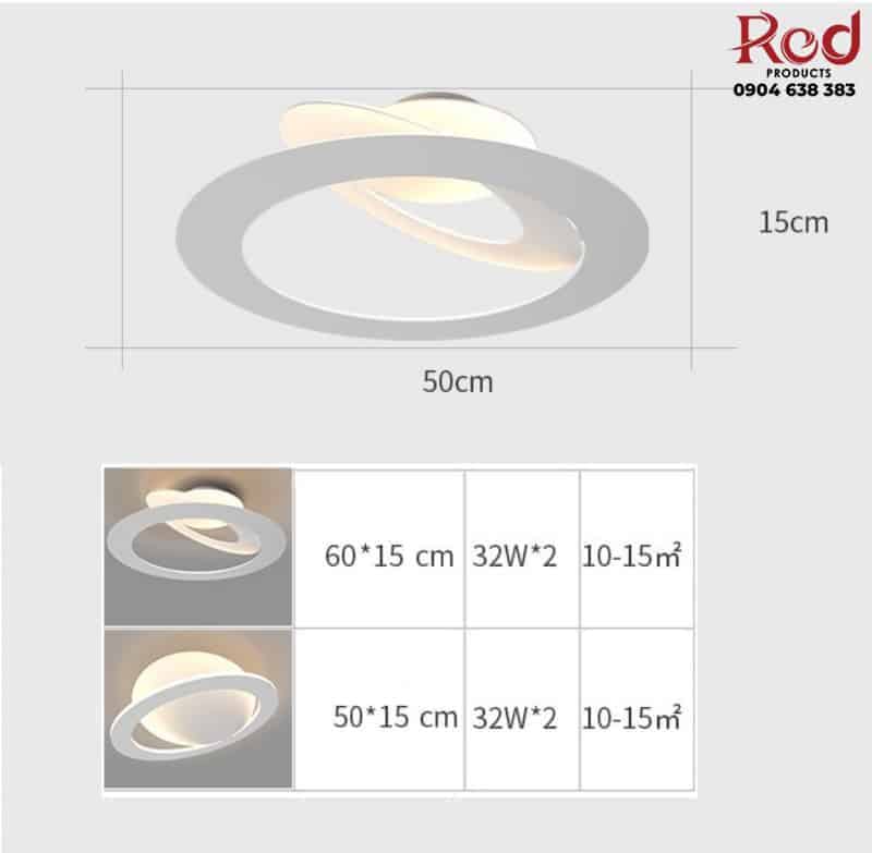 Đèn ốp trần hình vòng tròn sáng tạo DG102 8