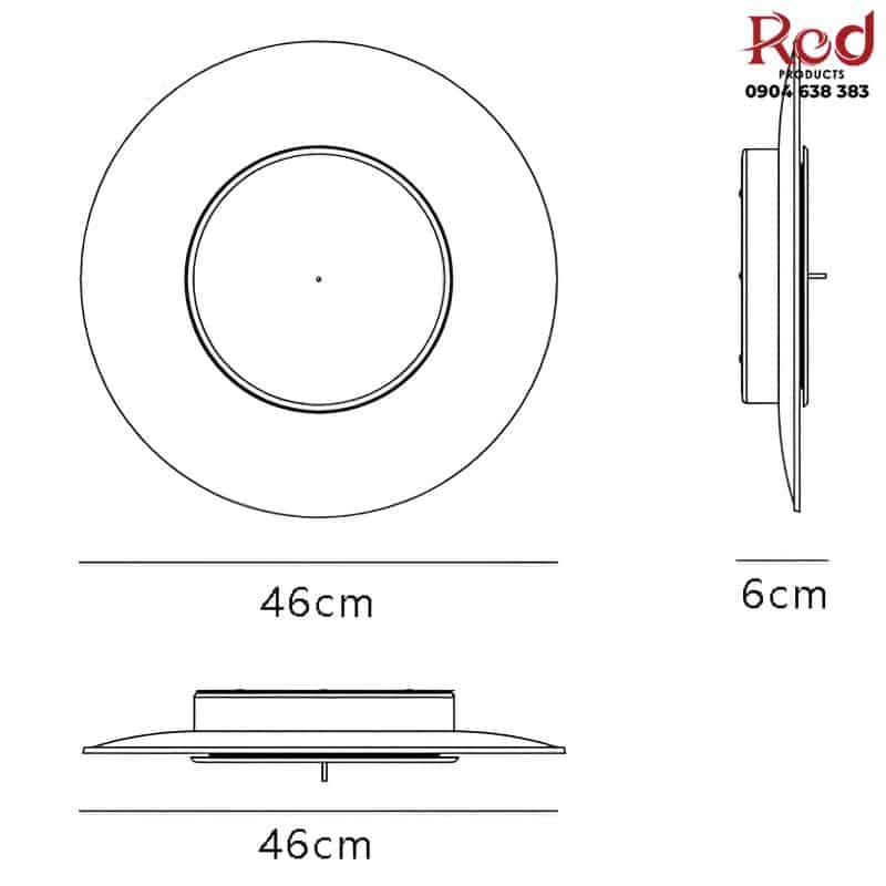 Đèn ốp trần kiểu dáng UFO độc đáo đa sắc HX6088 14