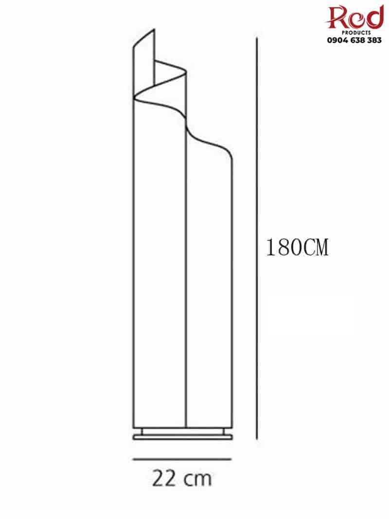 Đèn sàn acrylic dải lụa xoẳn hiện đại sáng tạo HX8699 16