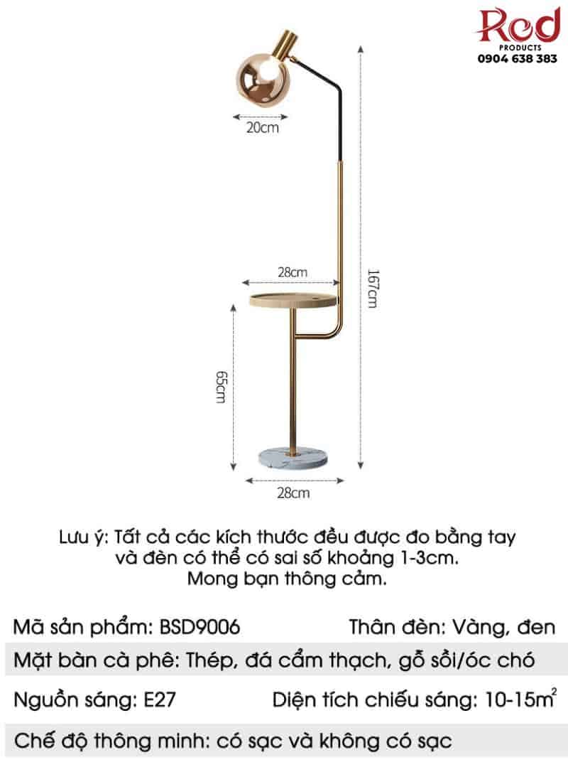 Đèn sàn hiện đại tối giản đa chức năng cao cấp BSD9006 15